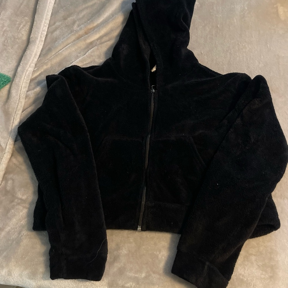Black Hooded Women's Sweater